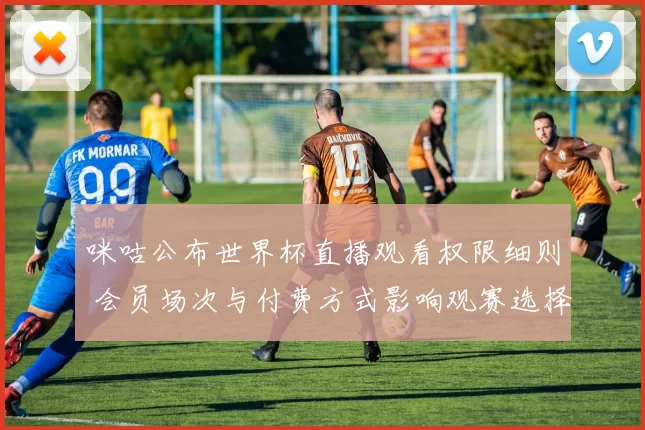 咪咕公布世界杯直播观看权限细则 会员场次与付费方式影响观赛选择