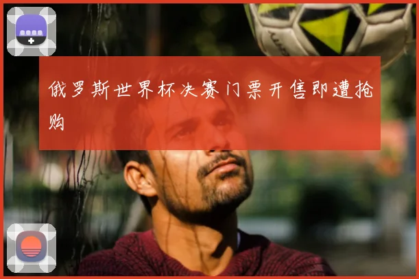 俄罗斯世界杯决赛门票开售即遭抢购